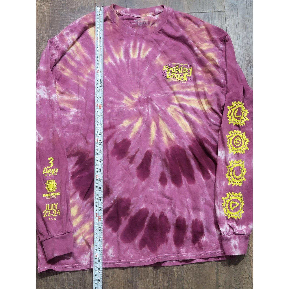 Rolling‎ Loud Miami 2016 Tie Dye Long Sleeve T Shirt XL